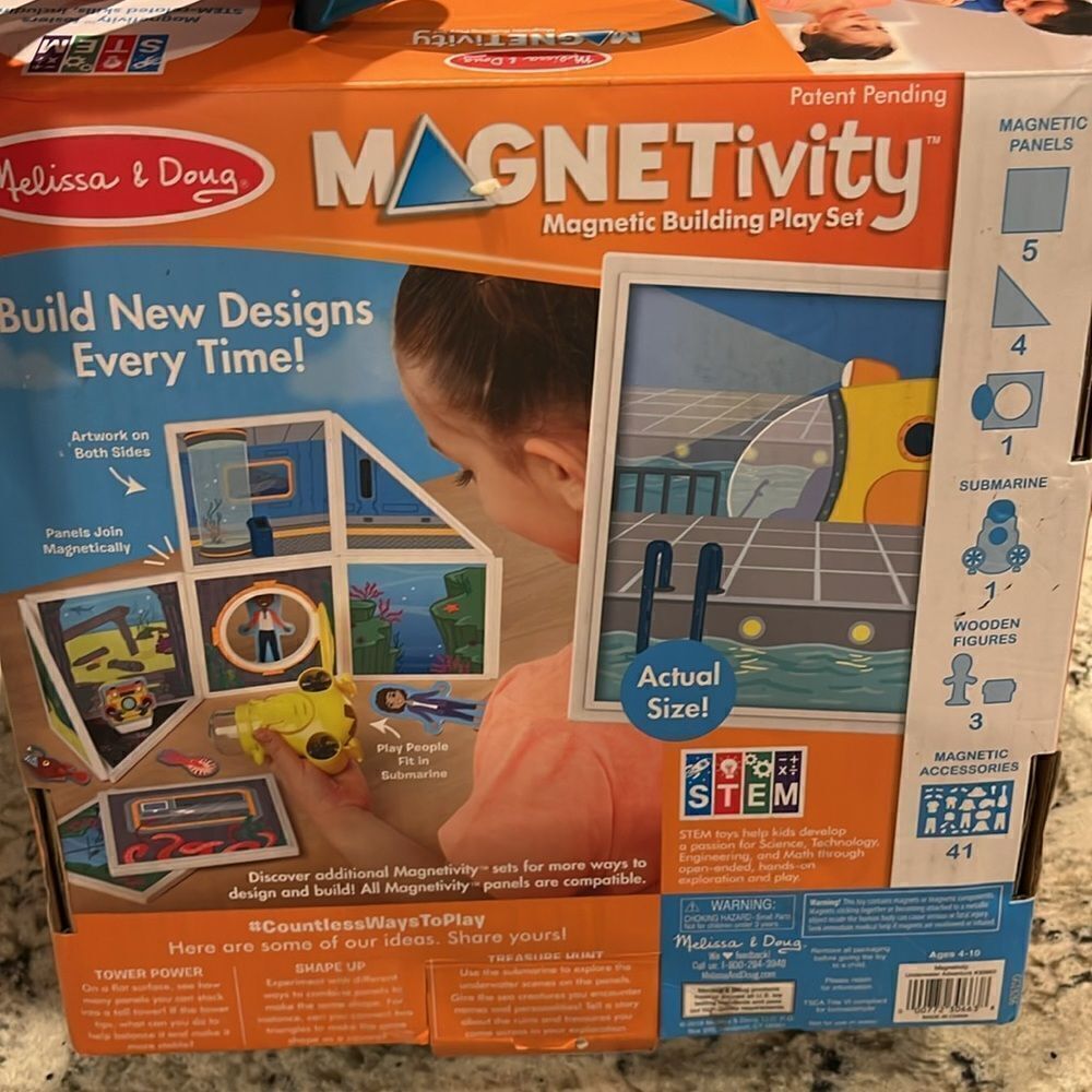 🌷MELISSA & DOUG MAGNETIVITY UNDERWATER ADVENTURE NWT